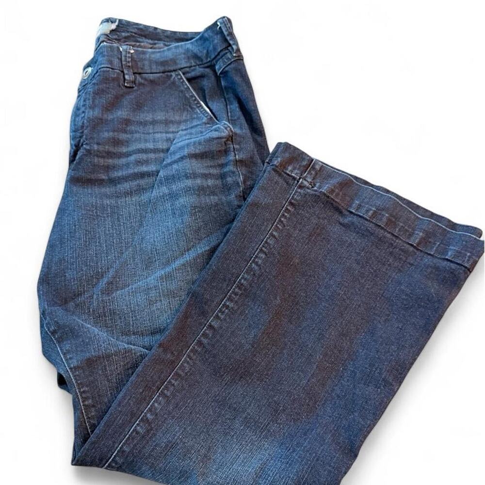 Torrid Vintage Stretch Mid-Rise Flare Jeans Medium Dark Wash Plus Size 16S